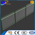 6FT High Black Coated Spear Top Picket Fence